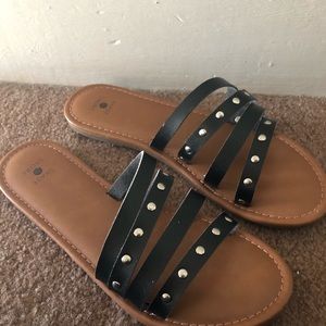 NWOT Shade & Shore Black Sandals